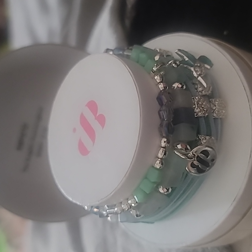 Silver Bracelet with Charms and Beads - Picture 5 of 9